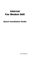 Abocom Internal Fax Modem 56K User manual