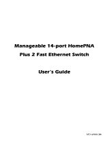 Abocom Manageable 14-port HomePNA Plus 2 Fast Ethernet Switch User manual
