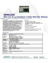 Abocom IEEE802.11 n/b/g Mini-PCI Module WM5200 User manual