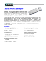 Abocom 802.11b Wireless USB Adapter S WUB1600 User manual