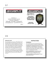 Accusplit AX602M500 User manual