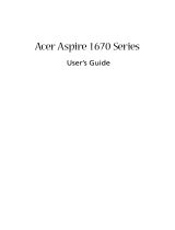 Acer 1670 User manual