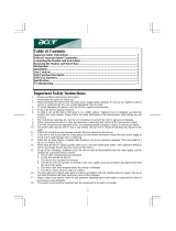 Acer AC 711 User manual