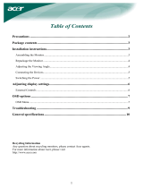 Acer AL2032W User manual