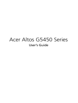 Acer G5450 User manual