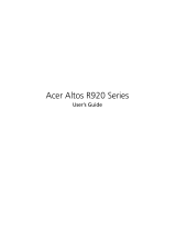 Acer R920 Series User manual