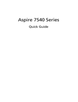 Acer Aspire 7540 User manual