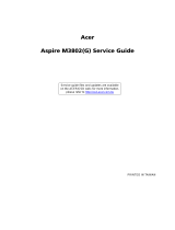 Acer ASPIRE M3802(G) User manual