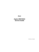 Acer ASPIRE M5910(G) User manual