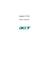 Acer t310 User manual
