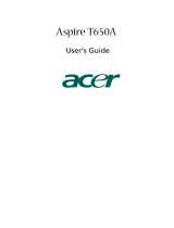 Acer Aspire T650A User manual