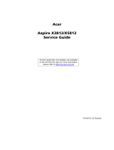 Acer ASPIRE X5812 User manual
