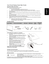 Acer DA220HQL Quick start guide