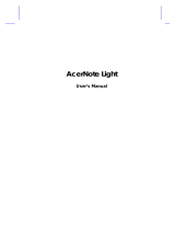 Acer NOTE LIGHT User manual