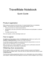 Acer TravelMate P273-MG Quick start guide