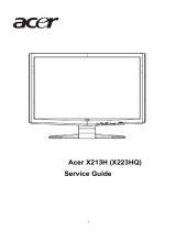 Acer X223HQ User manual