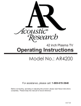 Acoustic Research AR4200 User manual