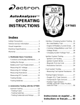 Actron CP7665 Operating instructions