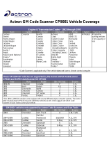 Actron CP9001 User manual