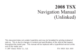 Acura 2008 TSX User manual