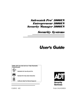 ADT Safewatch® Pro 3000 / Entrepreneur 3000 User manual
