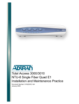 ADTRAN 3000 NTU-8 User manual