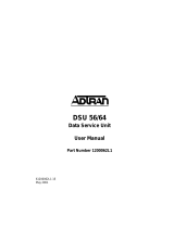 ADTRAN DSU 56 User manual