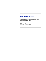 Advantech PCI-1718 Series User manual