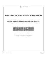 Agilent Technologies Agilent E3616A Serials KR83502651 User manual