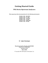 Agilent Technologies E4440A User manual