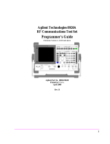 Agilent Technologies A.18.00 User manual
