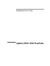 Agilent Technologies HSSI WanProbe J3916A User manual
