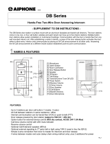 Aiphone DB User manual