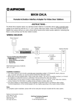 Aiphone MKW-DK/A User manual