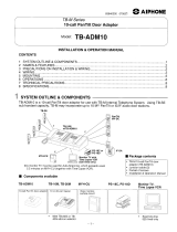 Aiphone TB-ADM10 User manual