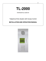 Aiphone TL-2000 User manual