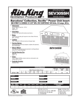 Air King SEV30SSH User manual