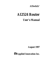 Applied Innovation AISwitch AI2524 User manual