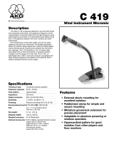 AKG Acoustics C 419 User manual