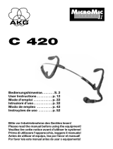 AKG Acoustics C 420 User manual