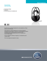 AKG Acoustics K 44 User manual