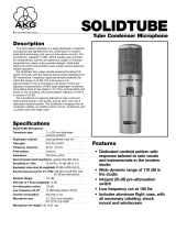 AKG Acoustics Tube Condenser Microphone User manual