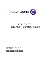 Alcatel-Lucent 7750 SR OS User manual