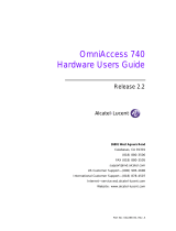 Alcatel-Lucent OMNIACCESS 740 User manual