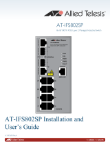 Allied Telesis IFS802SP/POE(W) User manual