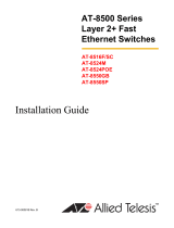 Allied Telesis AT-8516F/SC Series User manual