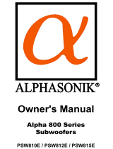 Alphasonik PSW815E User manual