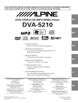 Alpine 5210 - DVA - DVD Player User manual