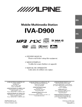 Alpine IVA-D900 User manual