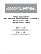 Alpine SWX-1243D Owner's manual